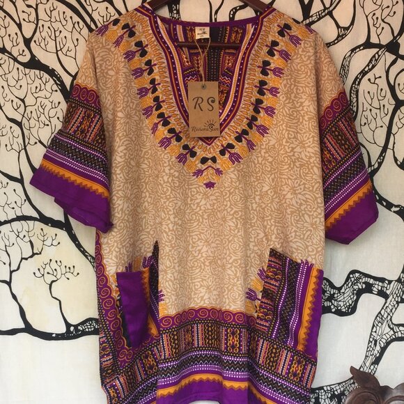 🤗453-You Are FUNtastic 💛Riviera Sun Dashiki - Picture 1 of 6